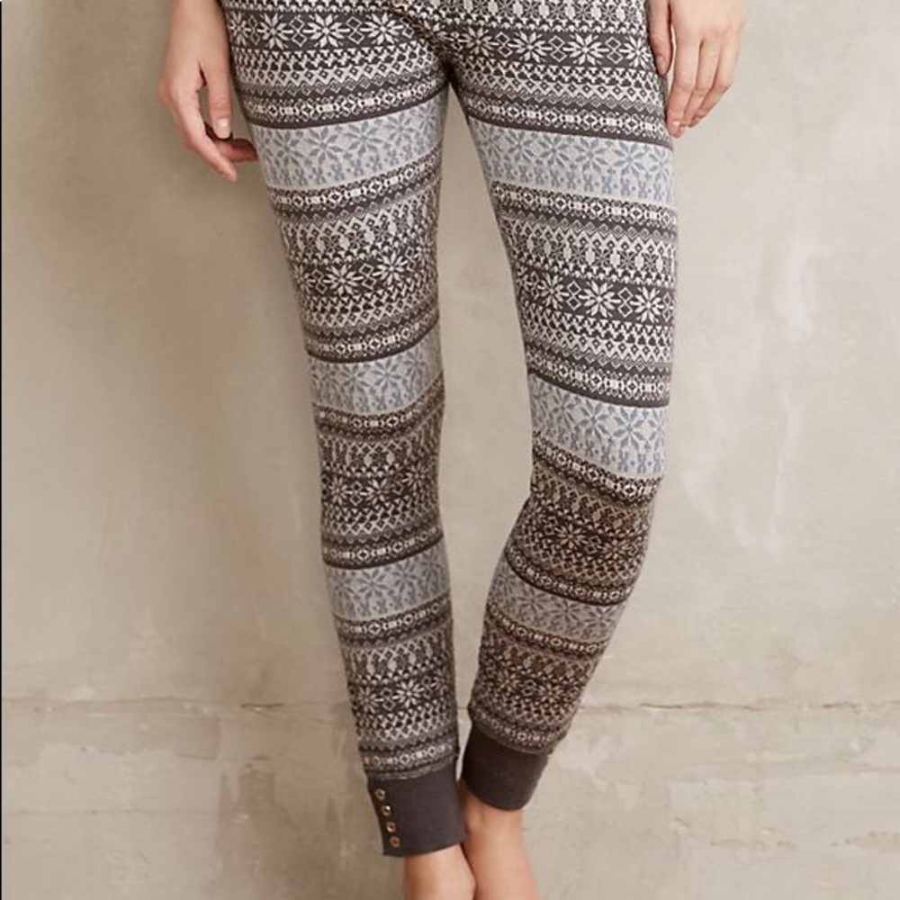 Anthropologie Fairisle Sweater Leggings